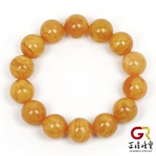 【正佳珠寶】蜜蠟琥珀 頂級花蜜蠟 14.8-15.3mm 花蜜蠟手珠