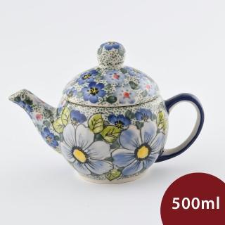 【美學生活 波蘭陶】波蘭陶 Vena 陶瓷茶壺含濾網 500ml 波蘭手工製(靜謐星辰系列)
