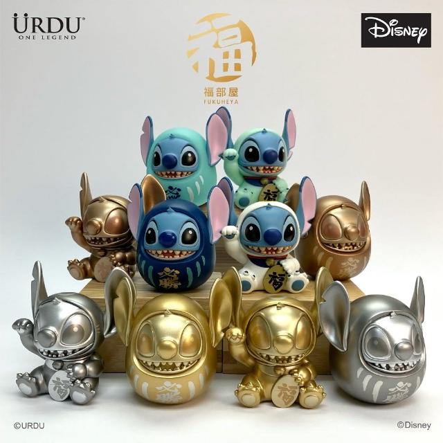 【Beast Kingdom 野獸國】URDU S2 史迪奇 達摩 招財貓 8入盲盒套組 公仔