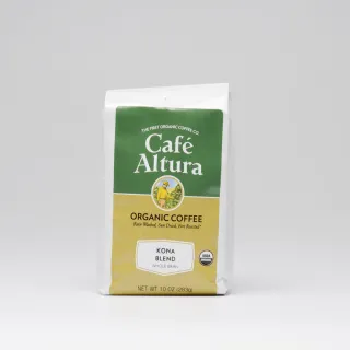 【CAFE ALTURA】CAFE ALTURA有機Kona Blend咖啡豆283gx1(夏威夷可納豆與墨西哥豆完美結合)