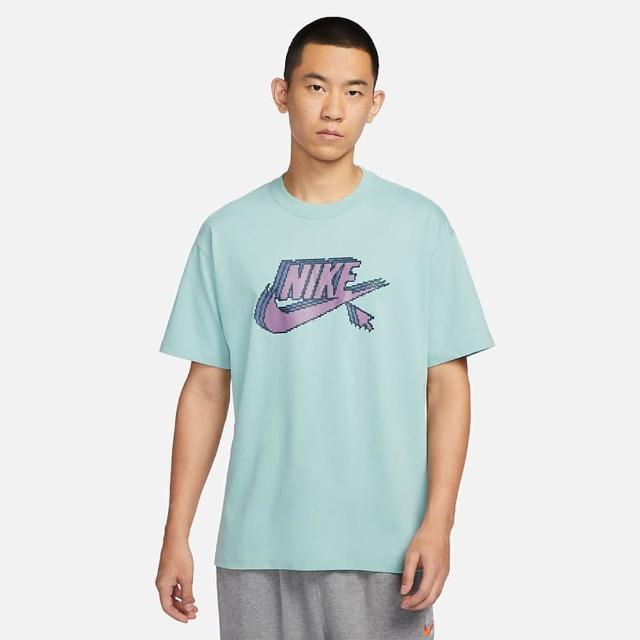 【NIKE 耐吉】上衣 男款 短袖上衣 運動 AS M NSW TEE M90 6MO FUTURA 藍綠 FD1297-309