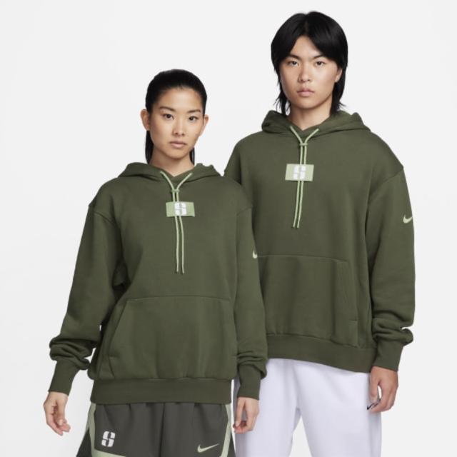 【NIKE 耐吉】上衣 男款 女款 長袖上衣 帽T 運動 AS U NK SABRINA HOODIE 橄欖綠 FJ4450-325