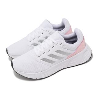 【adidas 愛迪達】慢跑鞋 Galaxy 6 W 女鞋 白 粉 緩震 輕量 透氣 運動鞋 愛迪達(IE8150)