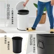 【A+LIFE生活館】日式掀蓋垃圾桶 20L(不銹鋼 廁所垃圾桶 腳踏垃圾桶 靜音垃圾桶 內桶可清洗 掀蓋垃圾桶)