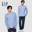 【GAP】男裝 Logo純棉圓領長袖T恤-多色可選(885504)