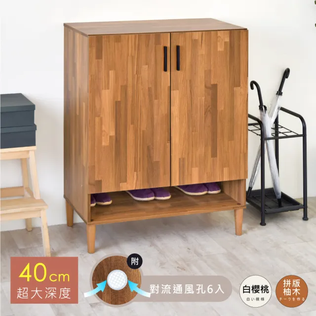 【HOPMA】舒活加深大空間雙門鞋櫃 台灣製造 玄關櫃 收納櫃 置物櫃 鞋架