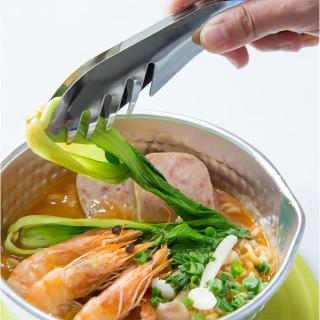 【寶盒百貨】2入日本製 不銹鋼菜夾 白鐵夾 食物夾(料理夾 沙拉夾 萬用夾 廚房好幫手 18.5cm)