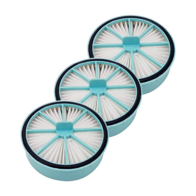 【RENZA】適用 HERAN 禾聯 HVC-23E6 HVC-23E6B 無線手持吸塵器(HEPA 集塵濾網 濾芯 濾心 3入組)