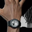 【CASIO 卡西歐】G-SHOCK 八角農家橡樹雙顯手錶-冷酷黑銀 母親節 禮物(GA-2100SB-1A)