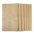 【2square shop】4入組 復古英文牛皮包裝紙 拼貼素材 背景 簡約裝飾(花材裝飾 花束包裝 禮物包裝)