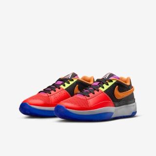 【NIKE 耐吉】籃球鞋 女鞋 大童 運動鞋 包覆 緩震 JA 1 ASW GS 紅黑 FZ8326-001