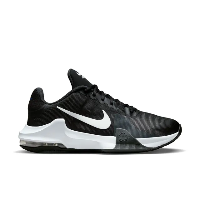 【NIKE 耐吉】籃球鞋 男鞋 運動鞋 包覆 緩震 AIR MAX IMPACT 4 黑白 DM1124-001