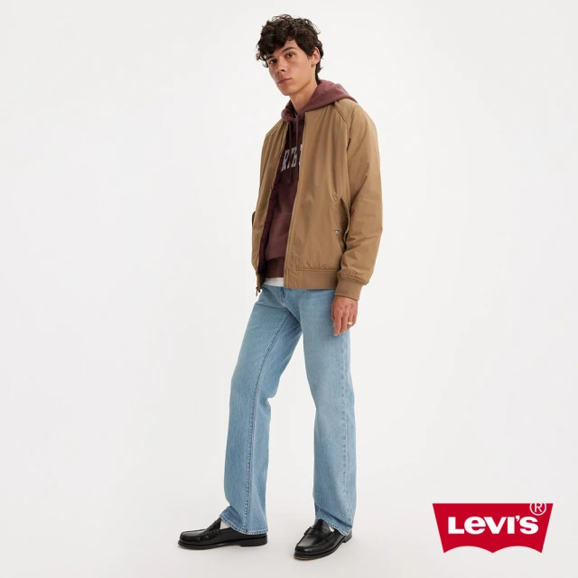 LEVIS 男款 上寬下窄 502舒適窄管牛仔褲 / 藍色刷