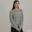 【MO-BO】層疊織紋針織上衣