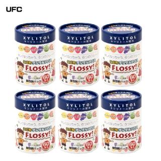 【UFC】FLOSSY!兒童彩色牙線棒(兒童牙線 獨立包裝 60入 *6盒)