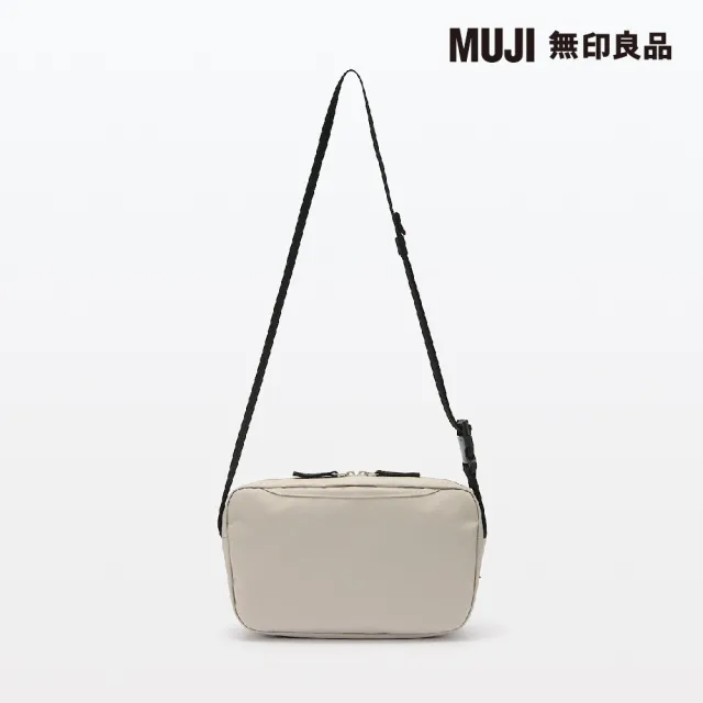 【MUJI 無印良品】撥水加工聚酯纖維肩背包(共2色)