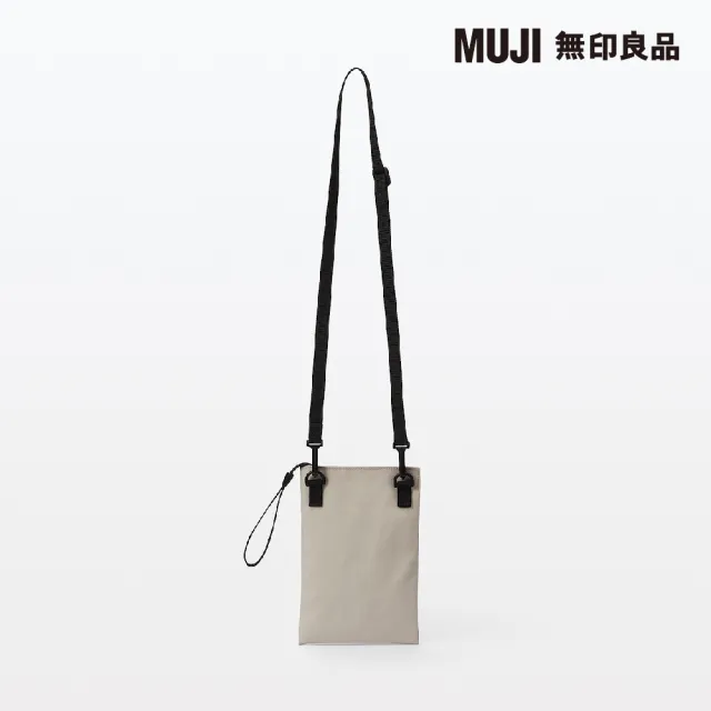 【MUJI 無印良品】撥水加工聚酯纖維迷你隨身側包(共2色)