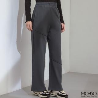 【MO-BO】MIT抗菌立體車紋括腿褲