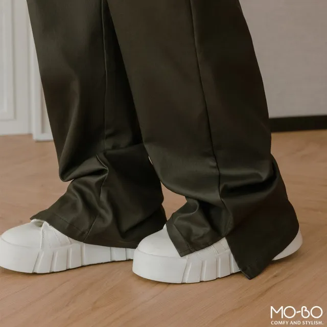 【MO-BO】帥氣工裝風格皮長褲