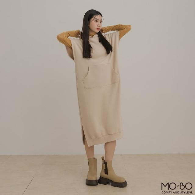 【MO-BO】MIT內刷毛休閒背心洋裝