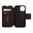 【OtterBox】iPhone 15 6.1吋 Strada 步道者系列真皮掀蓋保護殼-棕(支援MagSafe)