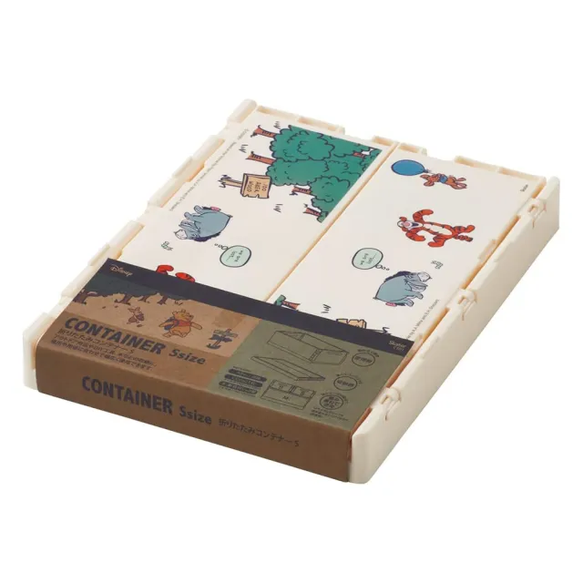 【Skater】迪士尼 摺疊收納箱 摺疊置物盒 S 小熊維尼 探險