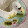 【Function art 藝術瓷】池中天鵝陶瓷杯盤組(含小湯匙)