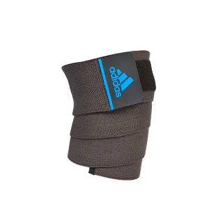 【adidas 愛迪達】彈力纏繞式訓練護腕(藍/黑)