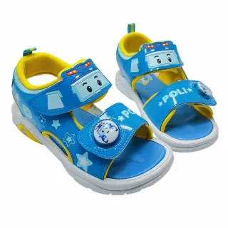 【樂樂童鞋】台灣製救援小隊電燈涼鞋-藍色(女童鞋 男童鞋 涼鞋 兒童涼鞋)