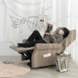 【IDEA】艾爾短絨布電動沙發躺椅/單人沙發(布沙發/休閒躺椅/美甲椅)