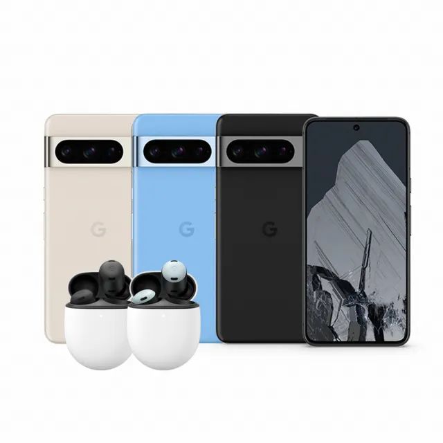 【Google】Pixel 8 Pro 5G 6.7吋(12G/128G/Tensor G3/5000萬鏡頭畫素/AI手機)(Buds Pro超值組)