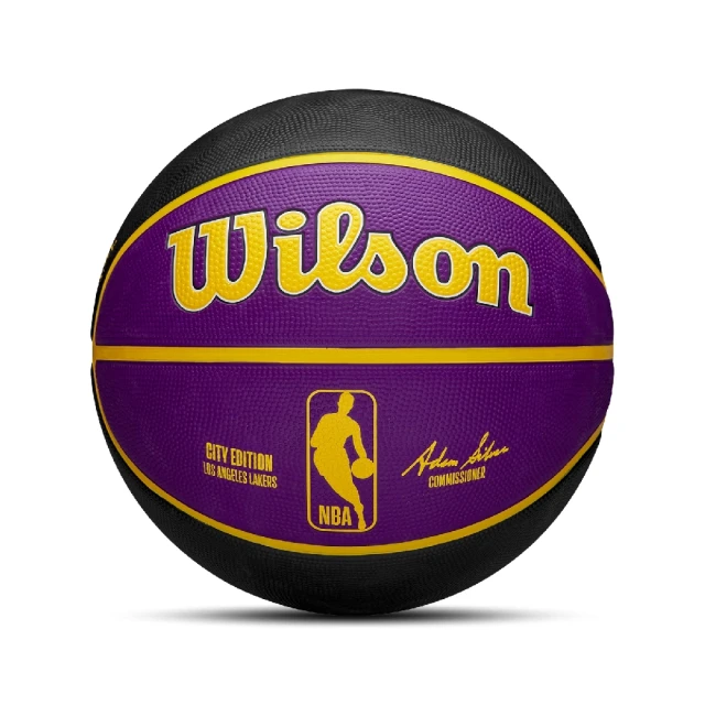 WILSON 籃球 NBA 紫 黑 黃 洛杉磯湖人 稱是限定