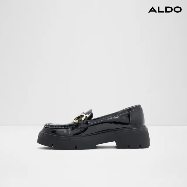 【ALDO】雙11★MISKA-品味馬銜釦厚底樂福鞋-女鞋(黑色)