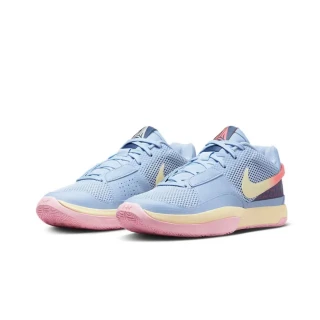 【NIKE 耐吉】籃球鞋 JA 1 GS 首發配色 女鞋 大童鞋 藍色 粉色 運動 緩震 氣墊 Day One(DX2294-400)