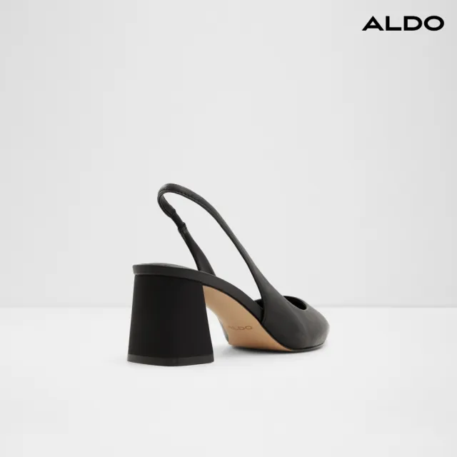 【ALDO】雙11★ULIANA-素色經典後繫帶高跟鞋-女鞋(黑色)