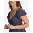 【ROXY】女款 女裝 短袖連身短裙洋裝 CLEARWATER COVE(海軍藍)
