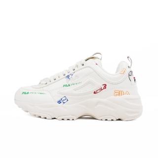 【FILA】Distracer Heart 女 休閒鞋 經典 復古 厚底 老爹鞋 米白(5-C112Y-166)