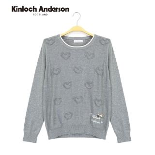 【Kinloch Anderson】滿版愛心刺繡針織上衣 金安德森女裝(KA0869028)