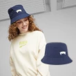 【PUMA】漁夫帽 Skate 深藍 黃 刺繡 男女款 情侶款 帽子(025133-02)