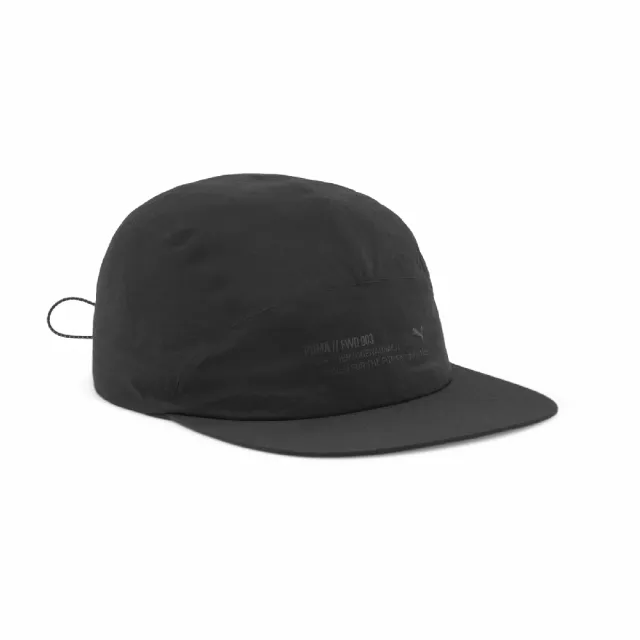 PUMA】棒球帽FWD Flat Brim Cap 黑五分割帽可調式帽圍老帽帽子(025170 