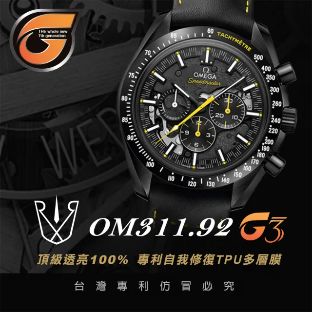 【RX-8】RX8-G3第7代保護膜 OMEGA歐米茄 膠帶款 系列腕錶、手錶貼膜(不含手錶)