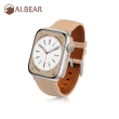 【AI.BEAR】Apple Watch 42/44/45/49mm iPay悠遊真皮錶帶(悠遊卡錶帶)