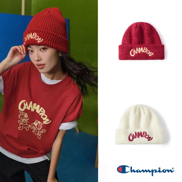 【Champion】官方直營-CNY龍年限定泡泡字刺繡針織毛帽(2色)