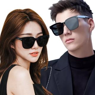 【ALEGANT】情侶款時尚韓版中性時尚方框TR90寶麗來偏光墨鏡/UV400太陽眼鏡(男女款/情人節/露營用品)