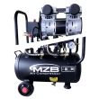【MZB】24L 1200W無油式空壓機雙缸進氣低噪音(黑色低調設計感/無油靜音/氣動工具/家用工作皆宜)