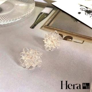 【HERA 赫拉】ll現貨ll日系復古冷淡風格冰晶花耳環(飾品)