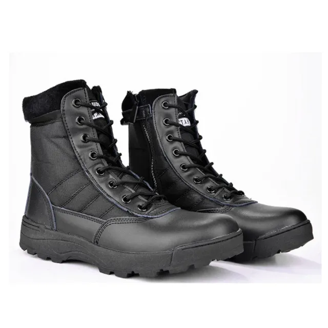 【May Shop】高筒戰術靴 軍迷作訓靴男軍訓鞋 戰鬥靴