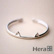 【HERA 赫拉】銀貓耳朵手鐲 H111030104(飾品)