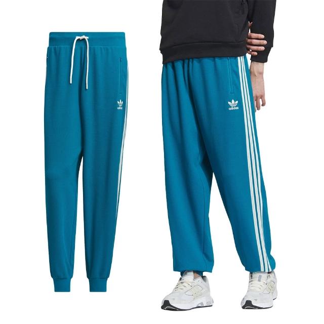 【adidas 愛迪達】DKN SST PANT 男款 黑色 三葉草 棉褲 縮口 休閒 長褲 IX4210