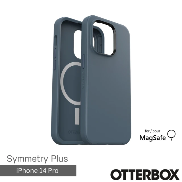 OtterBoxOtterBox iPhone 14 Pro 6.1吋 Symmetry Plus 炫彩幾何保護殼-藍(支援MagSafe)